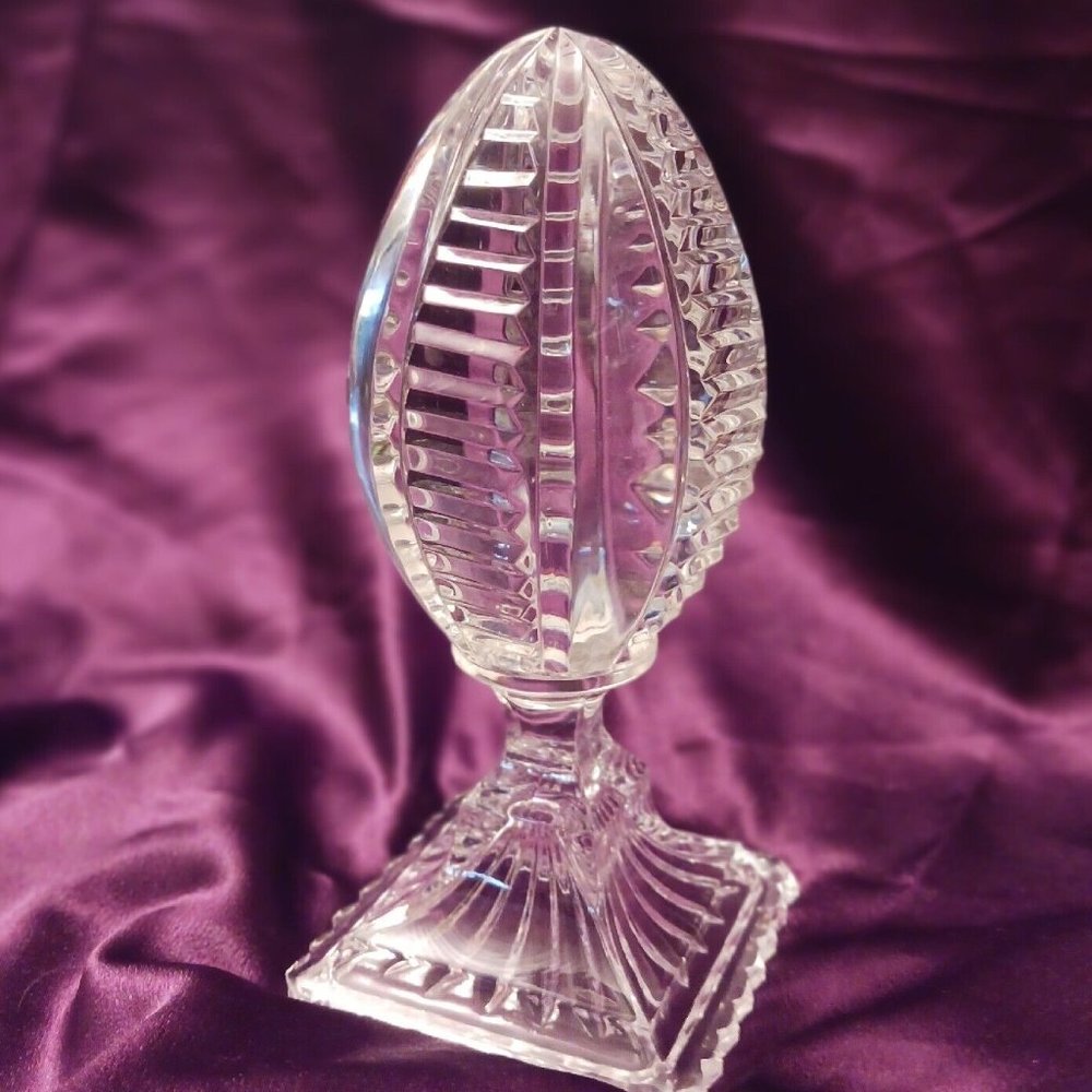 Crystal Glass Egg with Glass Stand